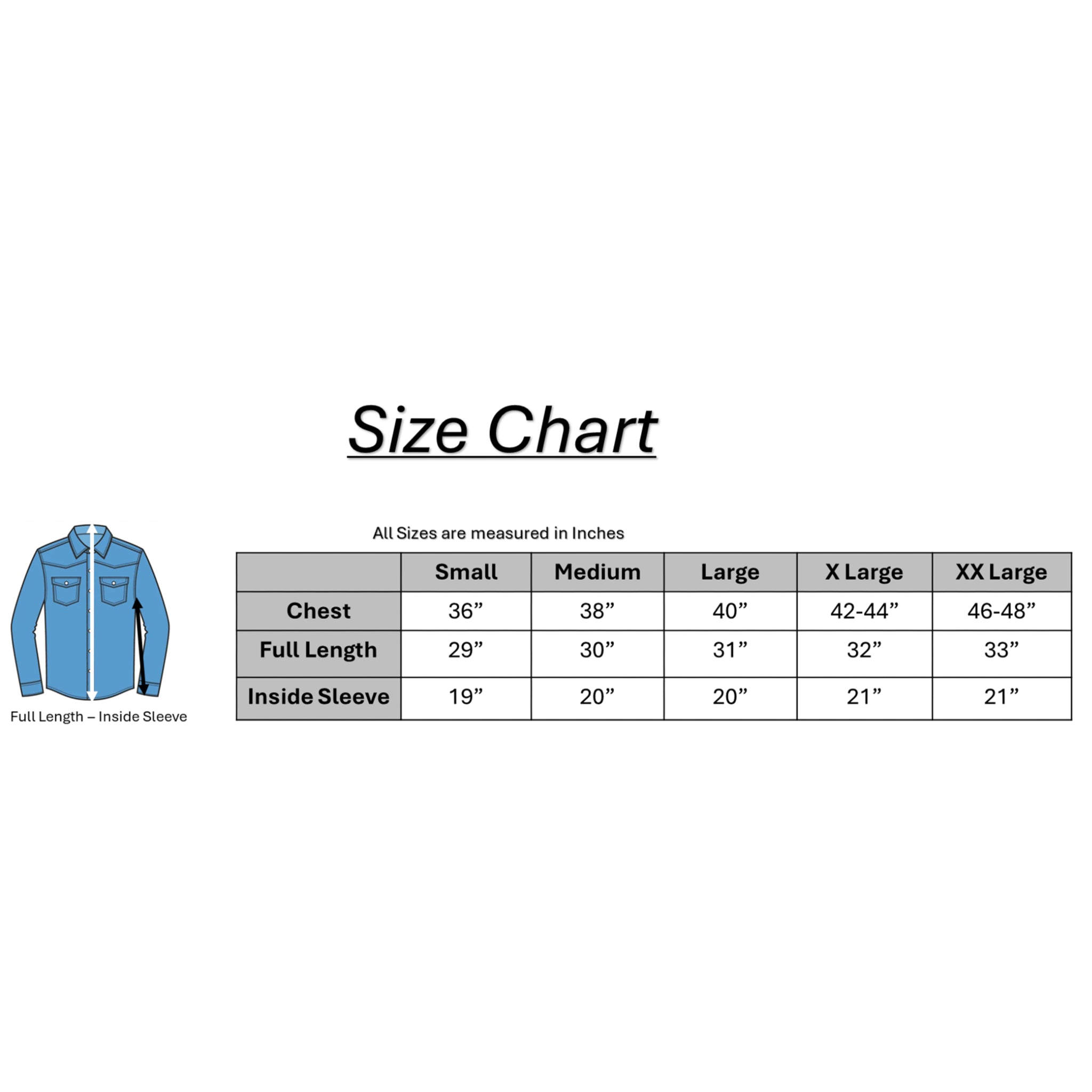 Men's ex store high quality denim shirt in classic blue with button front and chest pockets